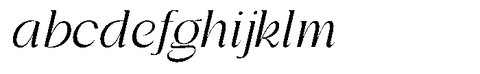 Gentano Athiroen  Italic Medium FONT
