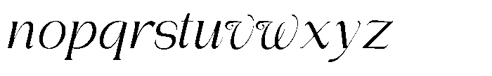Gentano Athiroen  Italic Medium Font LOWERCASE