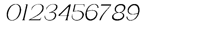 Gentano Athiroen  Italic Regular Font OTHER CHARS