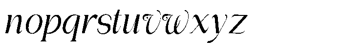 Gentano Athiroen  Italic Semi Bold Condensed Font LOWERCASE