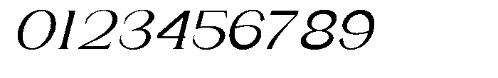 Gentano Athiroen  Italic Semi Bold Expanded Font OTHER CHARS