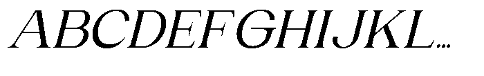 Gentano Athiroen  Italic Semi Bold Expanded Font UPPERCASE