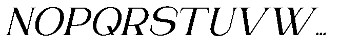 Gentano Athiroen  Italic Semi Bold Expanded Font UPPERCASE