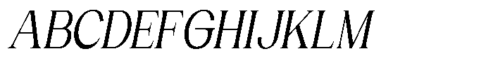 Gentano Athiroen  Italic Semi Bold Extra Condensed Font UPPERCASE