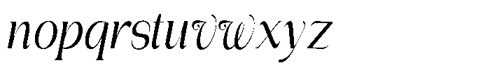Gentano Athiroen  Italic Semi Bold Extra Condensed Font LOWERCASE
