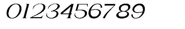 Gentano Athiroen  Italic Semi Bold Extra Expanded Font OTHER CHARS