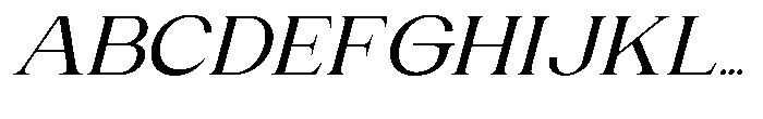 Gentano Athiroen  Italic Semi Bold Extra Expanded Font UPPERCASE