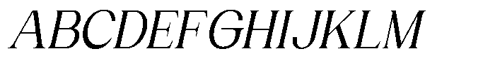 Gentano Athiroen  Italic Semi Bold Semi Condensed Font UPPERCASE