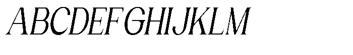 Gentano Athiroen  Italic Semi Bold Ultra Condensed Font UPPERCASE