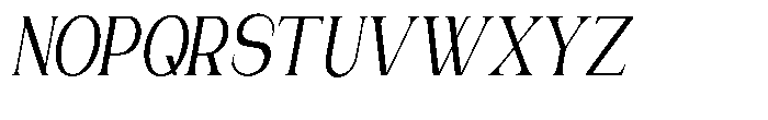 Gentano Athiroen  Italic Semi Bold Ultra Condensed Font UPPERCASE