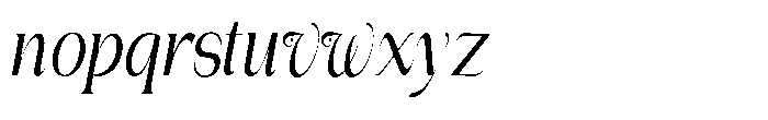 Gentano Athiroen  Italic Semi Bold Ultra Condensed Font LOWERCASE