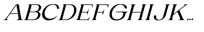 Gentano Athiroen  Italic Semi Bold Ultra Expanded Font UPPERCASE