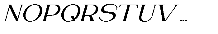 Gentano Athiroen  Italic Semi Bold Ultra Expanded Font UPPERCASE