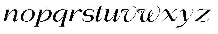 Gentano Athiroen  Italic Semi Bold Ultra Expanded Font LOWERCASE