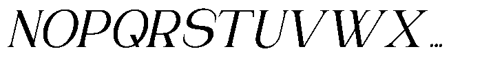 Gentano Athiroen  Italic Semi Bold Font UPPERCASE