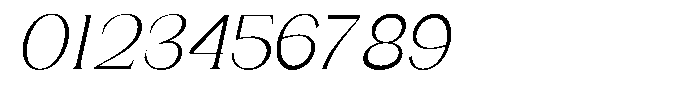 Gentano Athiroen  Italic Semi Condensed Font OTHER CHARS