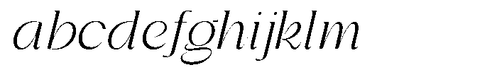 Gentano Athiroen  Italic Semi Expanded FONT
