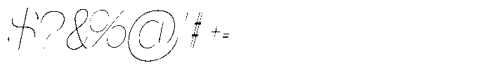 Gentano Athiroen  Italic Thin Condensed Font OTHER CHARS