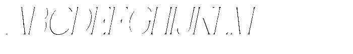 Gentano Athiroen  Italic Thin Condensed Font UPPERCASE