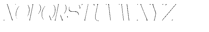 Gentano Athiroen  Italic Thin Condensed Font UPPERCASE