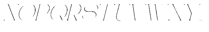 Gentano Athiroen  Italic Thin Expanded Font UPPERCASE