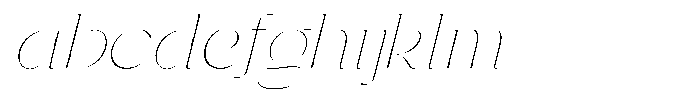 Gentano Athiroen  Italic Thin Expanded FONT