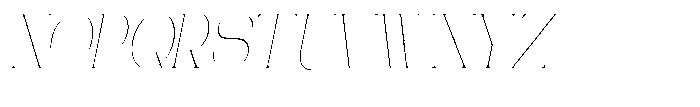 Gentano Athiroen  Italic Thin Extra Condensed Font UPPERCASE
