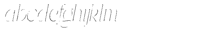Gentano Athiroen  Italic Thin Extra Condensed FONT