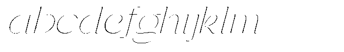 Gentano Athiroen  Italic Thin Extra Expanded FONT
