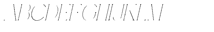 Gentano Athiroen  Italic Thin Semi Condensed Font UPPERCASE