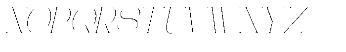 Gentano Athiroen  Italic Thin Semi Condensed Font UPPERCASE
