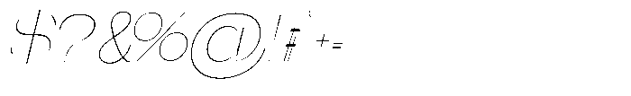 Gentano Athiroen  Italic Thin Semi Expanded Font OTHER CHARS