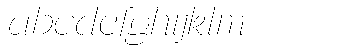 Gentano Athiroen  Italic Thin Semi Expanded FONT