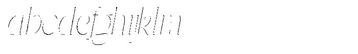 Gentano Athiroen  Italic Thin Ultra Condensed FONT