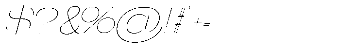 Gentano Athiroen  Italic Thin Ultra Expanded Font OTHER CHARS