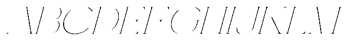 Gentano Athiroen  Italic Thin Ultra Expanded Font UPPERCASE
