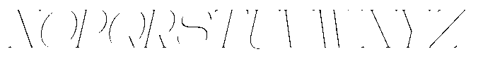 Gentano Athiroen  Italic Thin Font UPPERCASE