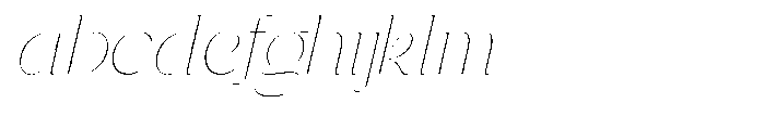 Gentano Athiroen  Italic Thin FONT