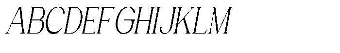 Gentano Athiroen  Italic Ultra Condensed Font UPPERCASE