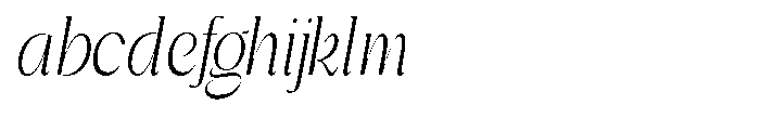 Gentano Athiroen  Italic Ultra Condensed FONT