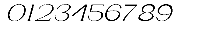 Gentano Athiroen  Italic Ultra Expanded Font OTHER CHARS