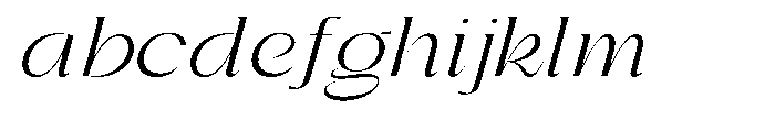 Gentano Athiroen  Italic Ultra Expanded FONT