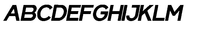 Gentano Athiroen  Sans Black Expanded Slanted Font UPPERCASE