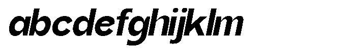Gentano Athiroen  Sans Black Expanded Slanted FONT