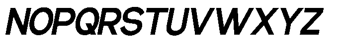 Gentano Athiroen  Sans Black Semi Condensed Slanted Font UPPERCASE