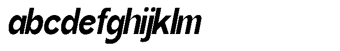 Gentano Athiroen  Sans Black Semi Condensed Slanted FONT