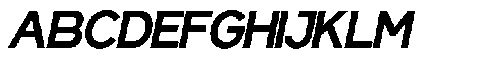 Gentano Athiroen  Sans Black Semi Expanded Slanted Font UPPERCASE