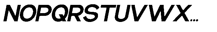 Gentano Athiroen  Sans Black Semi Expanded Slanted Font UPPERCASE