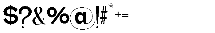 Gentano Athiroen  Sans Black Semi Expanded Font OTHER CHARS