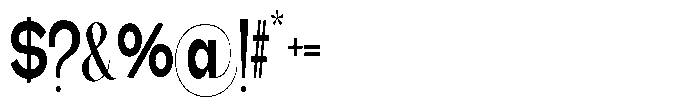 Gentano Athiroen  Sans Black Ultra Condensed Font OTHER CHARS